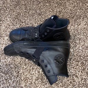 Black Cross Band Studded Converse